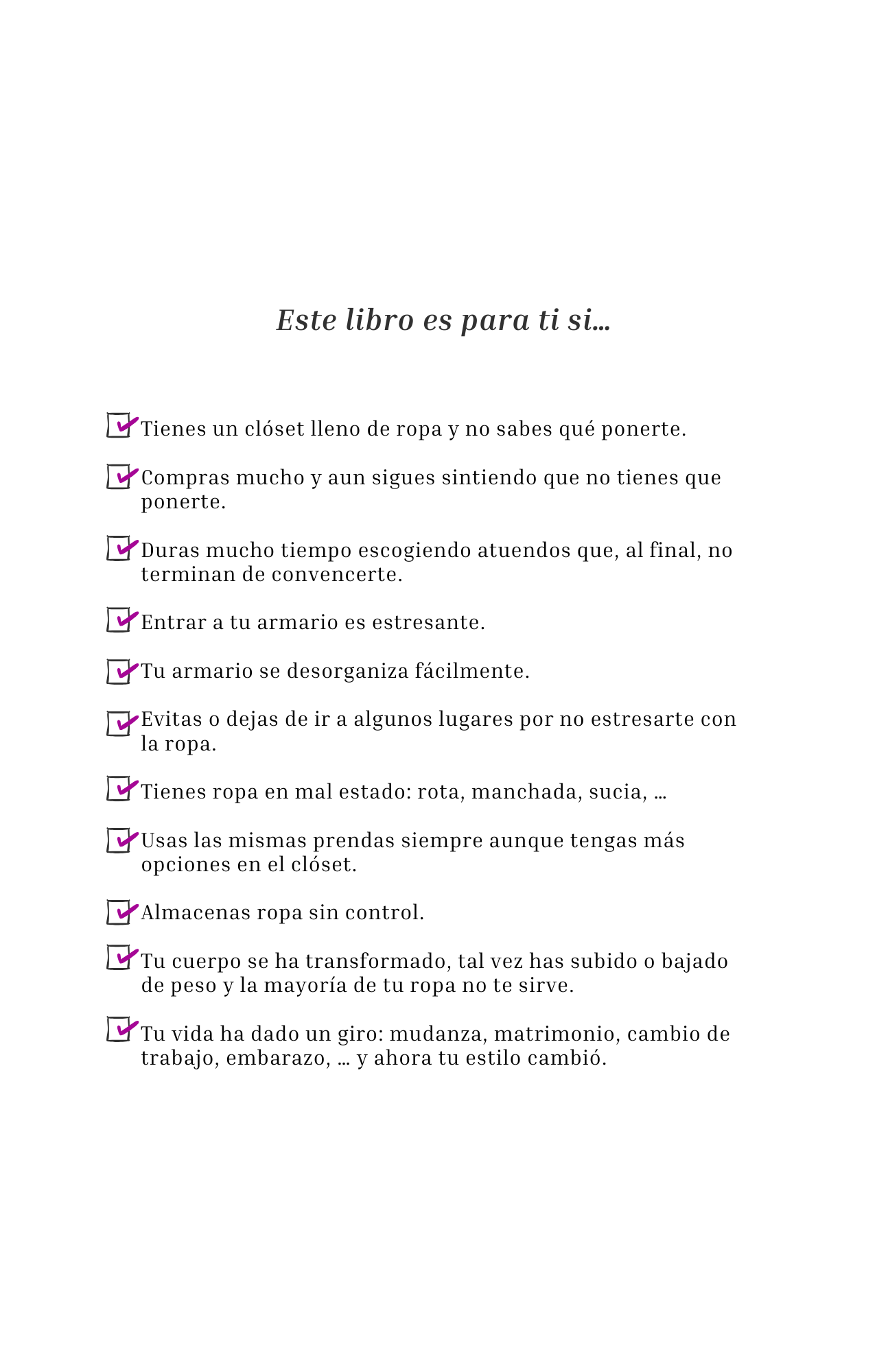 Depura tu armario, organiza tu vida