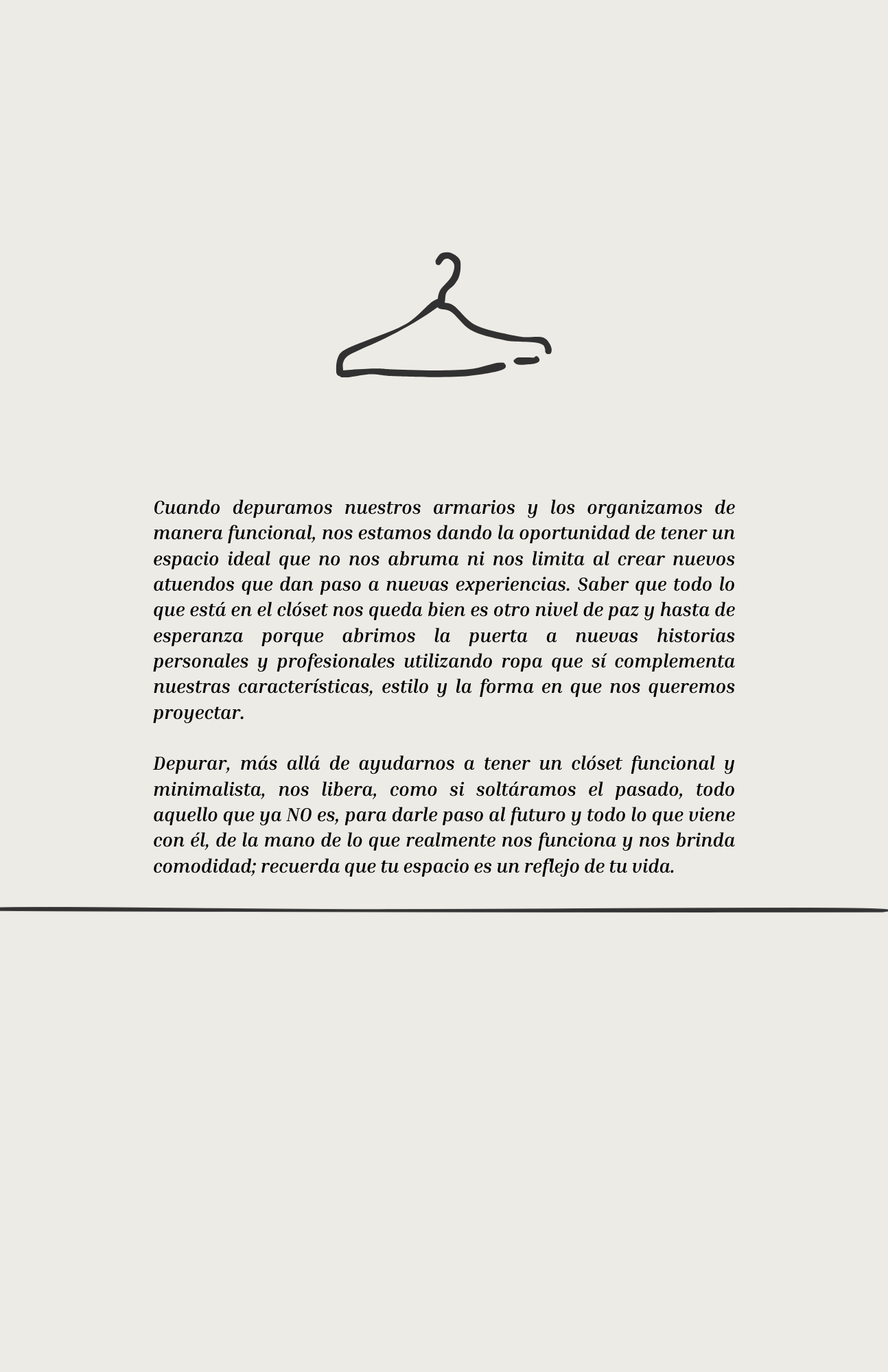 Depura tu armario, organiza tu vida